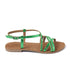Zoe Damen Ledersandalen Green