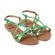 Zoe Damen Ledersandalen Green