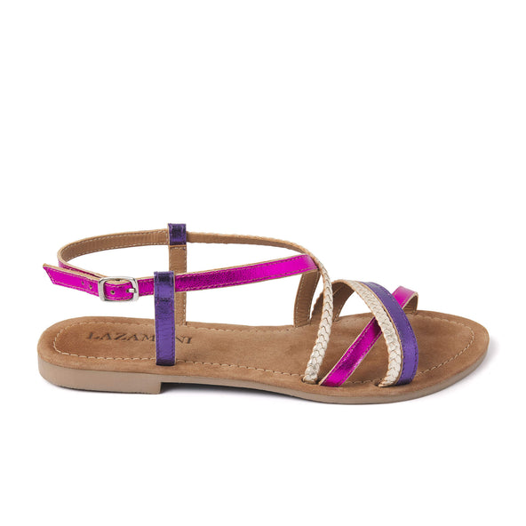 Damen Sandalen 33.524 Fuxia Multi