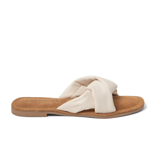 Kai Damen Leder-Pantoletten White