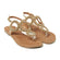 Gita Damen Ledersandalen Gold