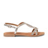 Malia Damen Leder-Sandalen Silver