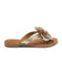 Hilde Damen Leder-Zehentrenner Gold