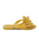 Cynthia Damen Leder-Zehentrenner Yellow