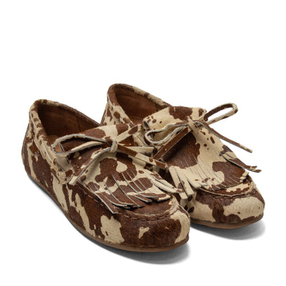 Billy Damen Leder-Mokassins Cow