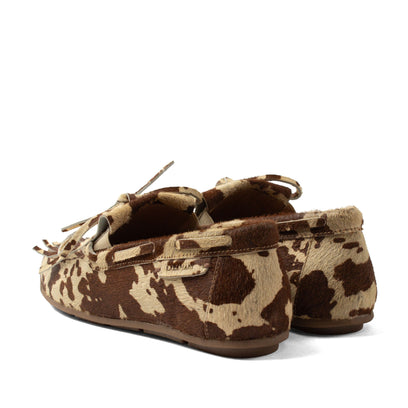 Billy Damen Leder-Mokassins Cow