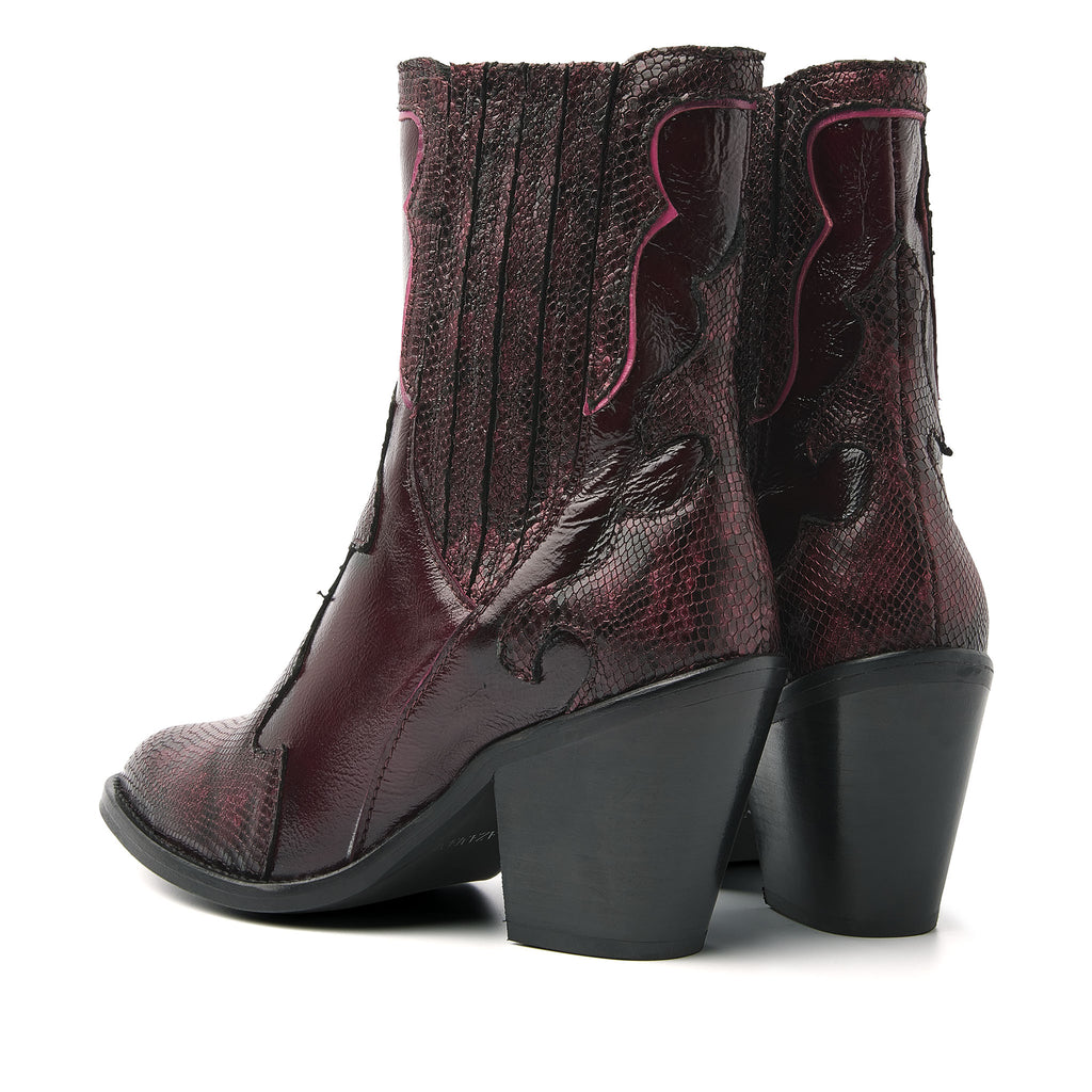 Damenstiefeletten 35.110 Bordo