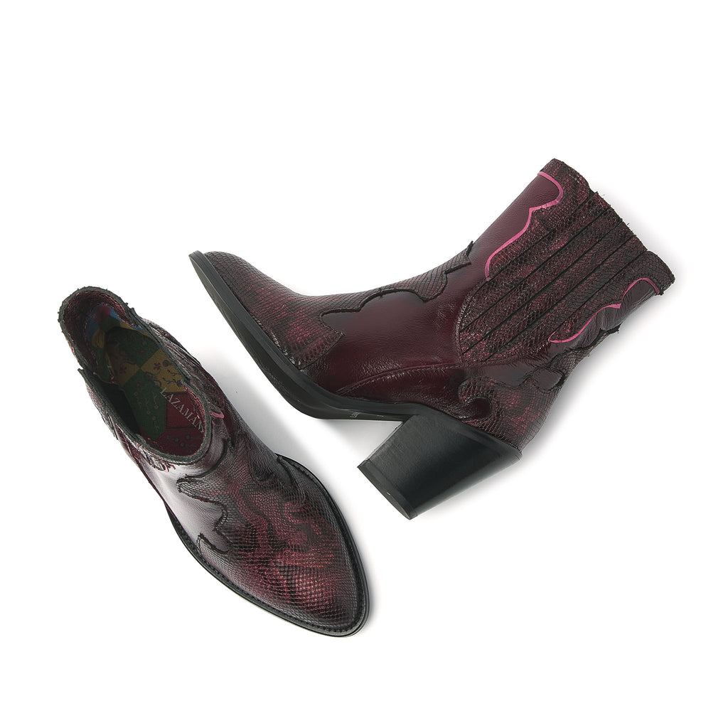 Damenstiefeletten 35.110 Bordo