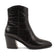 Ot Damen Leder-Stiefeletten Black