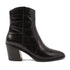 Ot Damen Leder-Stiefeletten Black