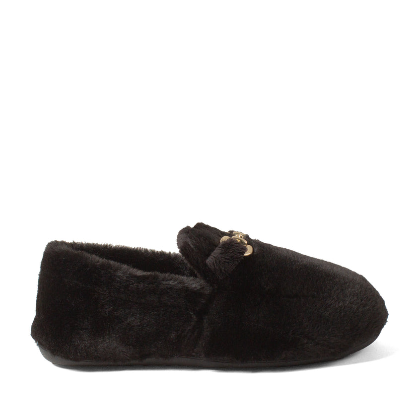 Floor Damen Hausschuhe Black