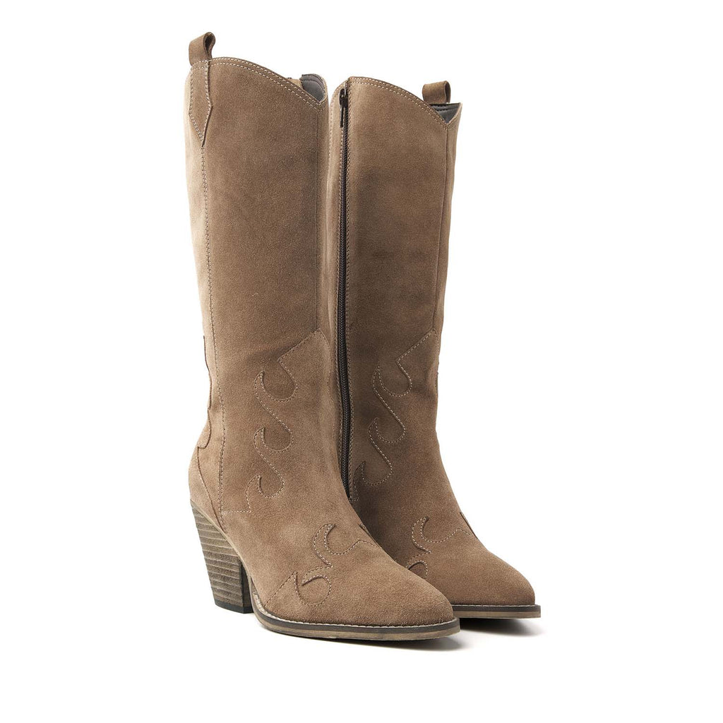 Damenstiefel 53.595 Taupe