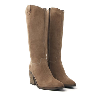 Damenstiefel 53.597 Taupe