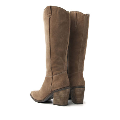 Damenstiefel 53.597 Taupe