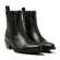 Jade Damen Leder Chelsea-Boots Black