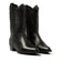 Milou Damen Leder Cowboy-Stiefel Black