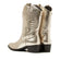 Milou Damen Leder Cowboy-Stiefel Gold