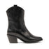 Lu Damen Leder Cowboy-Stiefel Black