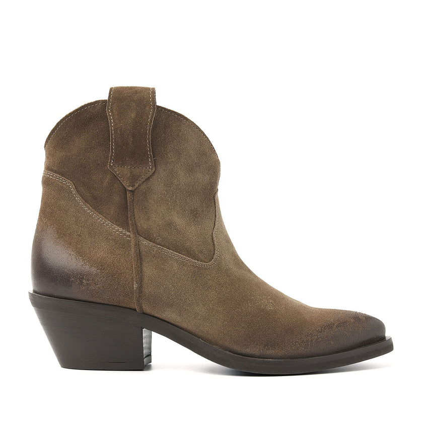 Gigi Damen Wildleder Stiefeletten Sand