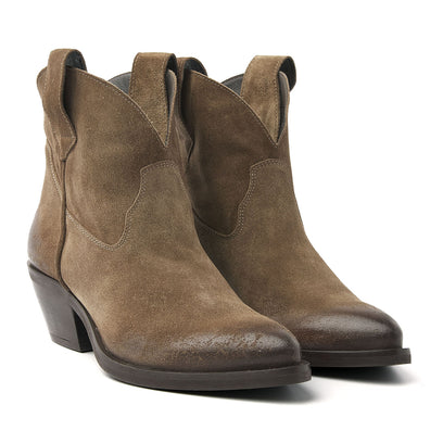 Gigi Damen Wildleder Stiefeletten Sand