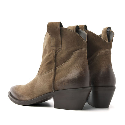 Gigi Damen Wildleder Stiefeletten Sand