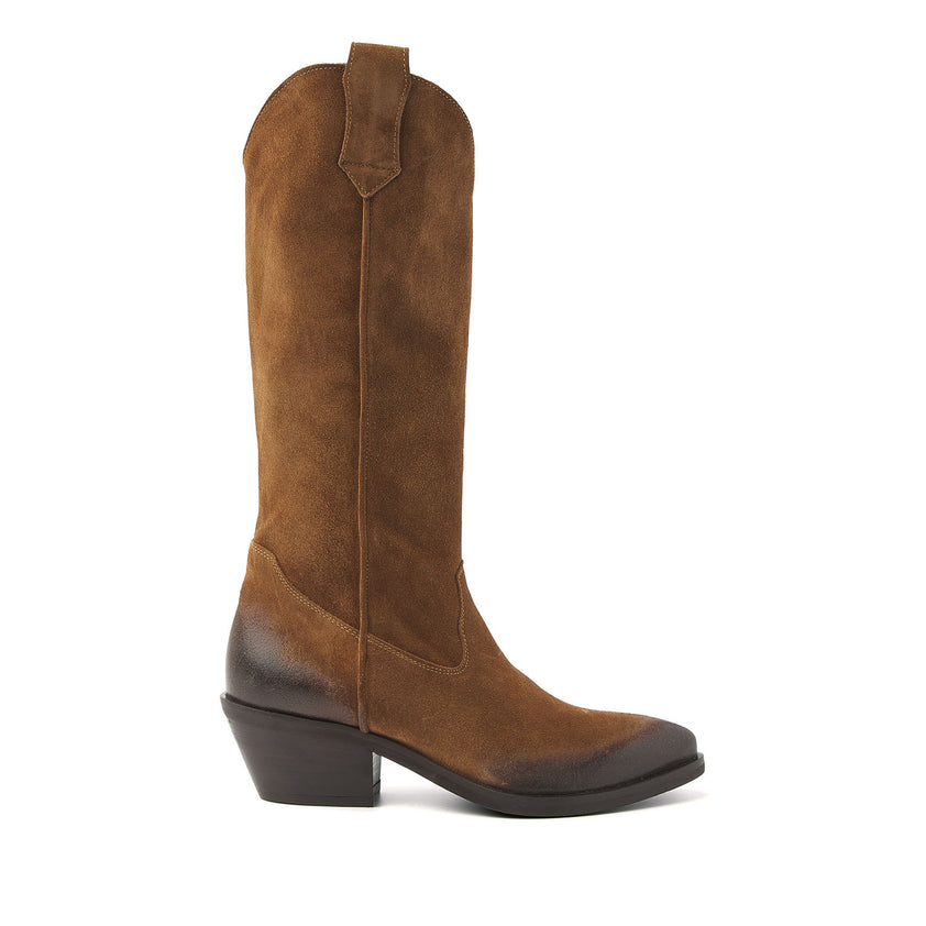 Damen-Stiefel 55.104 Cognac