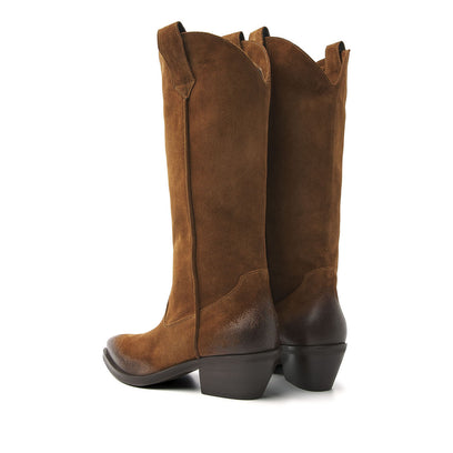 Damen-Stiefel 55.104 Cognac