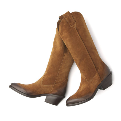 Damen-Stiefel 55.104 Cognac