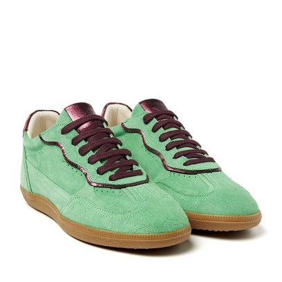 San Sebastian Wildleder Damen Sneaker Green