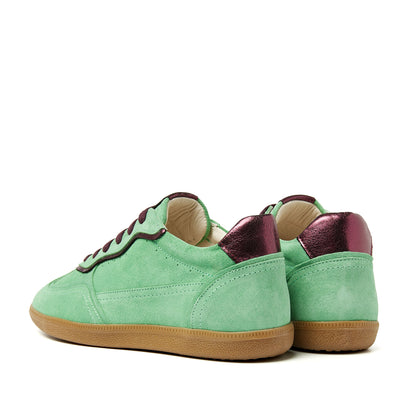 San Sebastian Wildleder Damen Sneaker Green