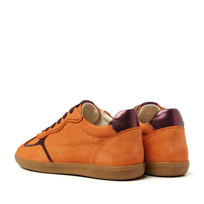 San Sebastian Wildleder Damen Sneaker Orange