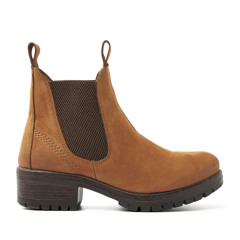 Chelsea-Boots Damen 68.001 Cognac