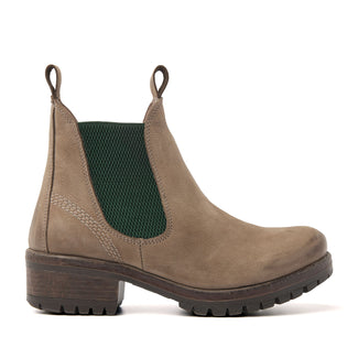 Chelsea-Boots Damen 68.002 Taupe-Green