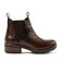 Ria Damen Leder Chelsea-Boots Brown