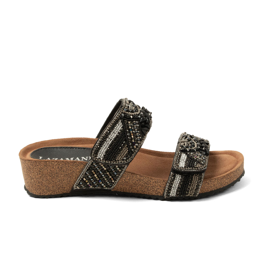 Sol Damen Leder-Pantoletten Black
