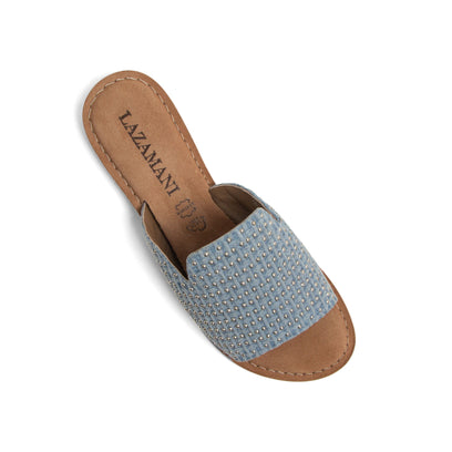 Alma Damen Pantoletten Denim