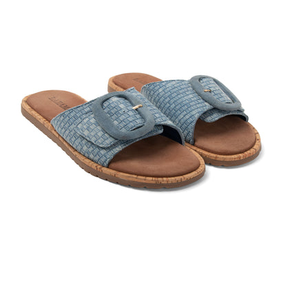 Izar Damen Pantoletten Denim