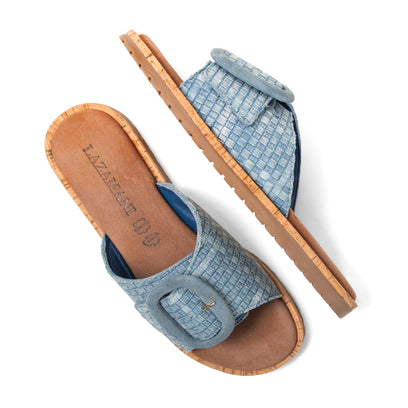 Izar Damen Pantoletten Denim