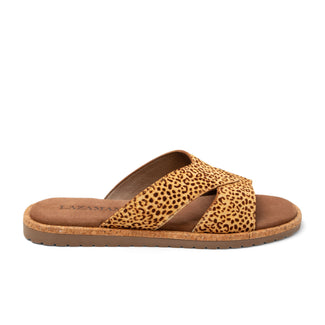 Jana Damen Pantoletten Leopard