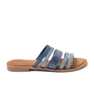 Caro Damen Pantoletten Denim