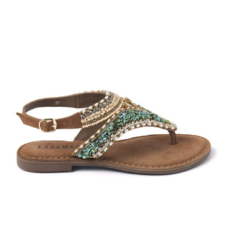Estella Damen Leder-Sandalen Taupe