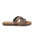 Eden Damen Leder Pantoletten Pewter