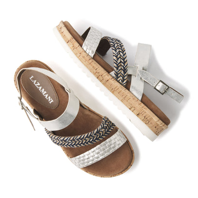 Damen Sandalen 75.396 Silver