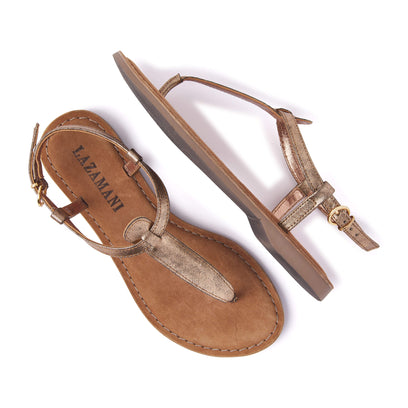 Clara Damen Ledersandalen Copper