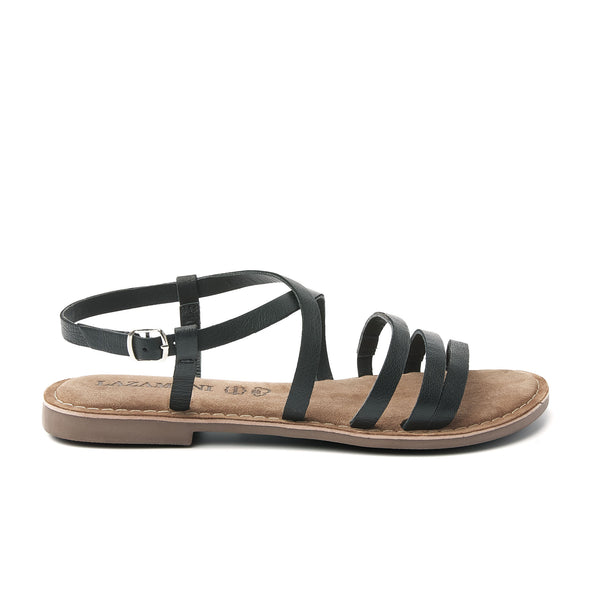 Lucy Damen Ledersandalen Black