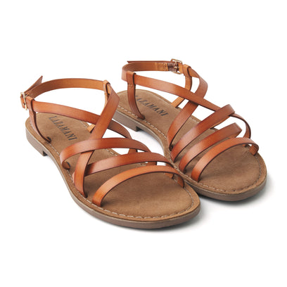 Lucy Damen Ledersandalen Tan