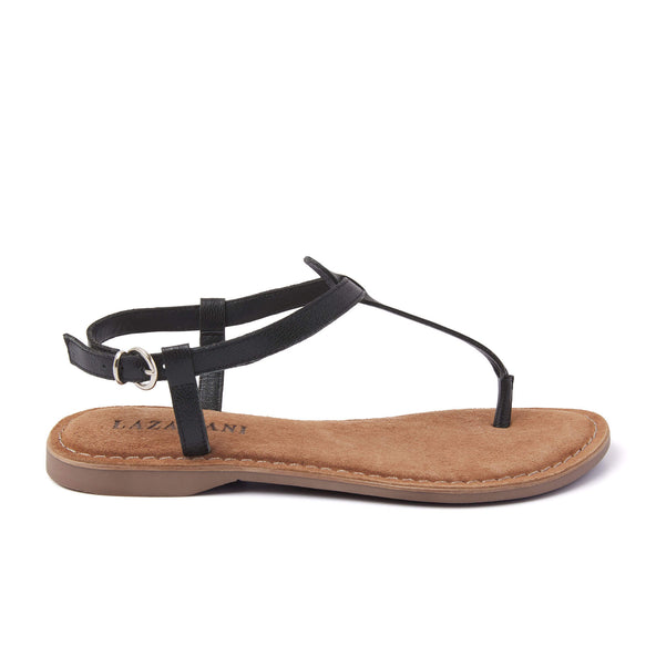 Iris Damen Ledersandalen Black