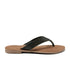 Ilja Damen Leder-Zehentrenner Black