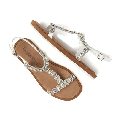 Damen Leder-Sandalen 75.859 White