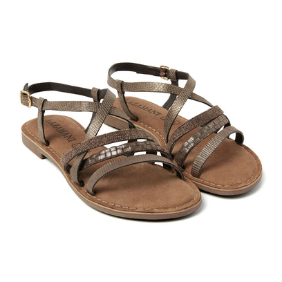 Zuri Damen-Sandalen Brown